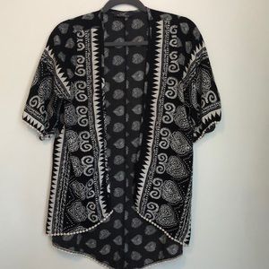 Tribal print kimono
